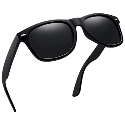 Afbeelding van Joopin Gepolariseerde Zonnebril Heren Dames UV400 Bescherming Klassieke Rechthoekig Zonnebrillen Unisex (Zwart)
