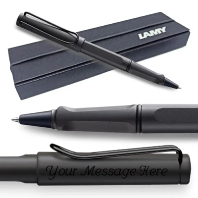 Afbeelding van Lamy Safari Matte Zwart/Houtskool Rollerball Pen GRATIS GRAVEN + Geschenkdoos
