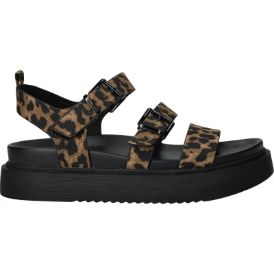Afbeelding van Tamaris Sandalen met plateauzool, Dames, Maat: 41, Leopard Schoenen