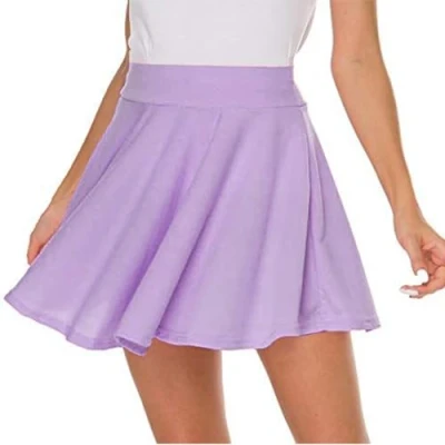 Afbeelding van DRESHOW Basic Solid Uitlopende Casual Mini Rok voor Vrouwen Meisjes