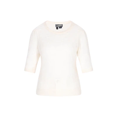 Afbeelding van Dreimaster Tshirt basic, Dames, Maat: M/L, Offwhite