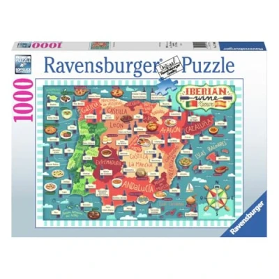 Afbeelding van Ravensburger Map of Iberia Wines (1000)