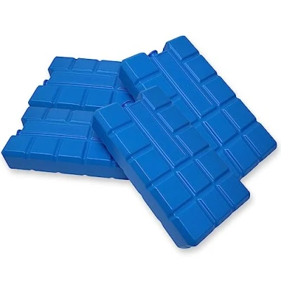 Afbeelding van ToCi Set van 4 koelaccu&#039;s elk 400 ml, blauwe koelelementen voor de koeltas of koelbox, herbruikbare