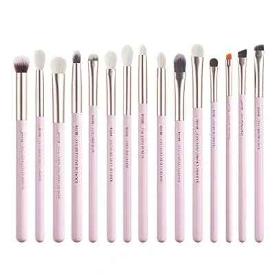 Afbeelding van Jessup T294 15 stuks professionele make upkwasten, cosmetische gereedschappen voor eyeliner, oogschaduw, natuurlijke houten mouwen, synthetische haren