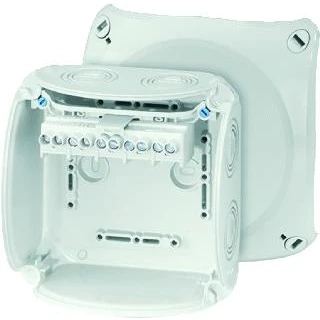 Afbeelding van Hensel kabeldoos 5 polig 2 6mm weerbestendig grijs ip66 ip67 kf 0606 g
