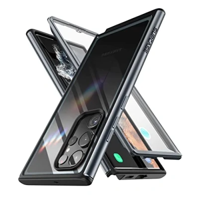 Afbeelding van Supcase UB Edge Hoesje met screenprotector Geschikt Voor Samsung S23 Ultra Zwart