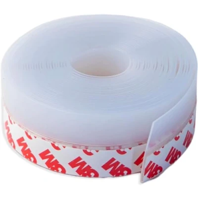 Afbeelding van Tochtstrip met 3M sticker, lengte 5 m, toegangsdeur, warmte isolatie, deuren en ramen, koudebescherming, geluidsisolatie (transparant)