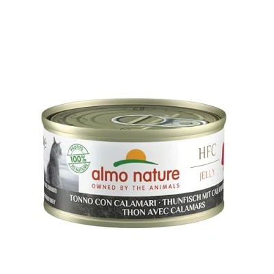 Afbeelding van Almo Nature HFC Jelly Kattenvoer Nat Thonvis met Calamaris 24 pack (24 x 70g)