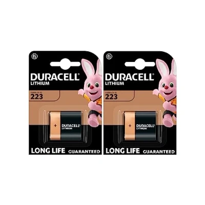 Afbeelding van 2 x Duracell 223 lithiumbatterijen (2 blisters met 1 batterij), batterijen (CR P2)