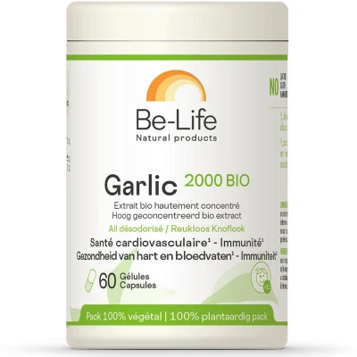 Afbeelding van Be life Garlic 2000 Bio, 60 Soft tabs