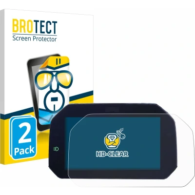 Afbeelding van BROTECT Screenprotector voor BMW R 1200 GS 2017 2018 Connectivity TFT 6.5&quot; Folie Beschermfolie transparant (2 Stuks)