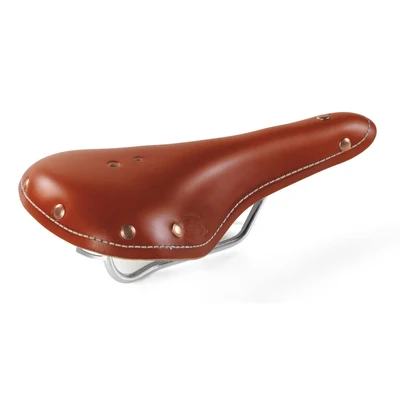 Afbeelding van Monte Grappa Zadel Old Frontiers sport leer cognac