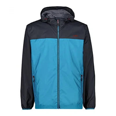Afbeelding van Cmp Rain Fix Hood 32x5807 Jas Blauw L Man