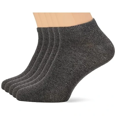 Afbeelding van Nur Der Classic sneakersokken voor heren, verpakking van 5 stuks, beige (middengrijs. 346)., 39 42 EU