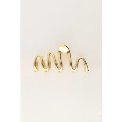 Afbeelding van Gouden haarclip met twist My Jewellery