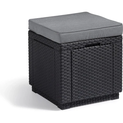 Afbeelding van Allibert Cube hocker met opbergruimte (42x42 cm)