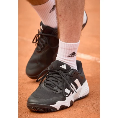 Afbeelding van adidas Performance Solematch Control 2 Boost Tennisschoenen voor kleibanen, Heren, Maat: 49 1/3, Core black/metalic/cloud white Kunststof/ textiel