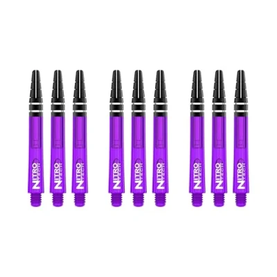 Afbeelding van Red Dragon Nitrotech medium shafts, paars, 3 sets per verpakking (9 stuks in totaal)