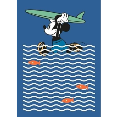 Afbeelding van Komar Vliesbehang Mickey gone Surfin&#039; 200x280 cm (breedte x hoogte) (set)