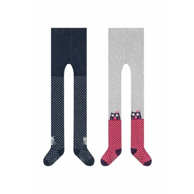 Afbeelding van camano 2ER PACK Panty voor kinderen, Maat: 122/128, Mulberry purple