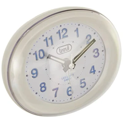 Afbeelding van Trevi SL 3052 Wekker, kunststof, wit, 10 x 8,4 5,4 cm