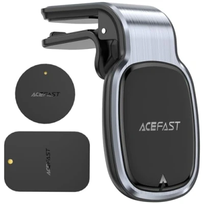 Afbeelding van Acefast magnetische autotelefoonhouder voor grille ventilatie grijs (D16 grijs)
