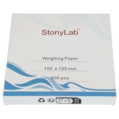 Afbeelding van stonylab Weegpapier, 150 x mm Stikstofvrij Monsterweegpapier Weegpapier Analytische Balans voor Laboratoriumonderzoek, Verpakking van 500