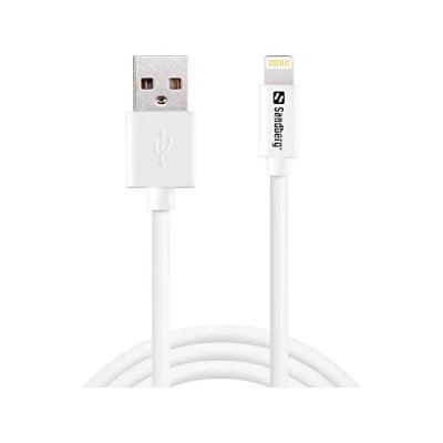 Afbeelding van Sandberg 440 94 2m USB A Lightning Wit iPhone kabel (5 jaar garantie)