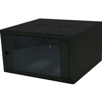 Afbeelding van LogiLink W09E66B 19inch wandkast (b x d) 600 mm 560 9 HE Zwart (RAL 9005)
