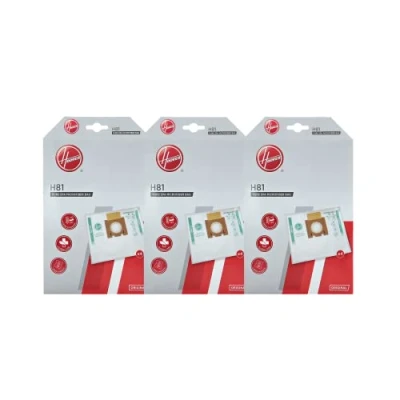 Afbeelding van Hoover 35602586 H81 Microfiber Tassen Kit 3 pakken van 4 zakken, Extrafiltering en Anti Geur, Origineel