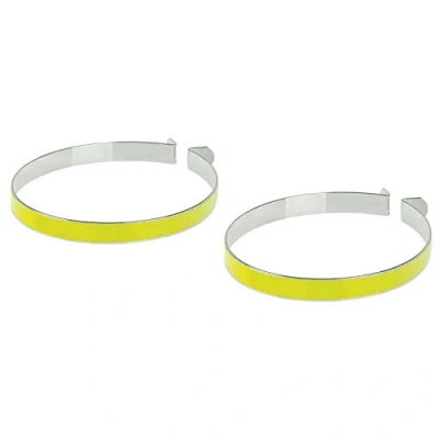 Afbeelding van M wave Broekklem chroom met reflectie (per set)