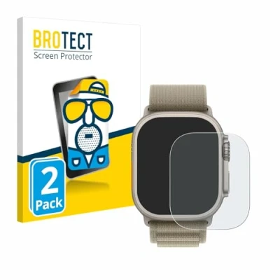 Afbeelding van BROTECT (2 Stuks) Antireflecterende Beschermfolie voor Apple Watch Ultra 2 (49 mm) Anti Glare Screen Protector, Mat, Ontspiegelend