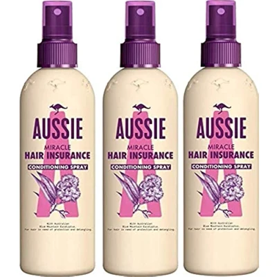 Afbeelding van Aussie Wonder haarverzekering gemakkelijk te spoelen zonder uitspoelen (verpakking van 3) 250 ml per