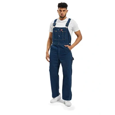 Afbeelding van Dickies Heren Indigo Denim Bib Overall Brace, Blauw, 36W / 34L