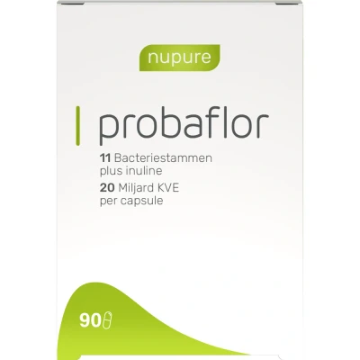 Afbeelding van Nupure Probaflor 90 caps supplement hoog gedoseerde probioticamix met 11 bacteriestammen