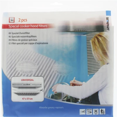 Afbeelding van Scanpart 1530050002 L001 Universele Set Afzuigkapfilters 47X57Cm