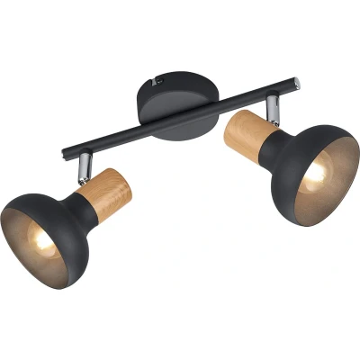 Afbeelding van Trio Plafondlamp Latika 2 lichts zwart R81522032