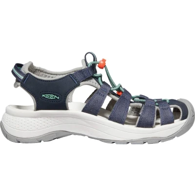 Afbeelding van Keen Astoria West Dames Wandelsandalen Navy/Beveled Glass Blauw Gerecyclede PET flessen Maat 38.5 K1023587