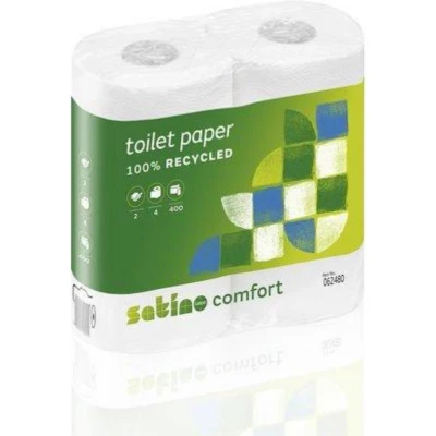 Afbeelding van Satino Comfort 062480 toiletpapier Recycled tissue 2 laags 40 rollen x 400 vel