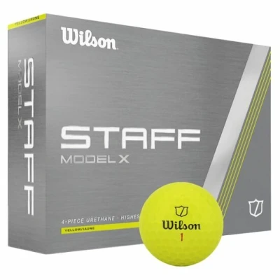 Afbeelding van Wilson Staff Model X Golfballen 2024 Geel 12 Stuks