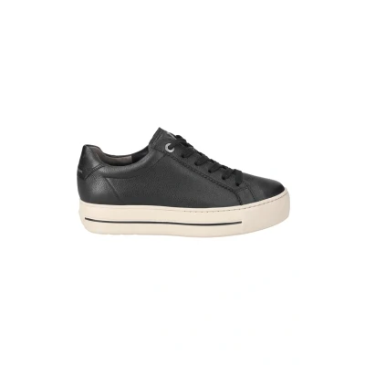 Afbeelding van Paul Green Sportieve veterschoenen, Dames, Maat: 36, Schwarz Leer