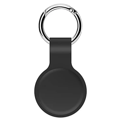 Afbeelding van CoverKingz Sleutelhanger compatibel met AirTags 2021, waterdichte Air Tag hanger, krasbestendige AirTag hoes, zachte siliconen beschermhoes, donkergroen