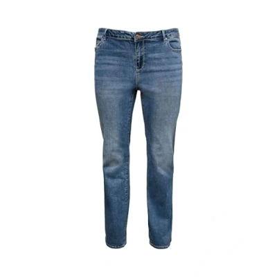 Afbeelding van Vero Moda Curve Slim fit jeans, Dames, Maat: 48x32, Medium blue denim