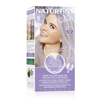 Afbeelding van NATURTINT Biobased, Ammoniavrije kleuring, ZILVERLIJN, Violettinten, 100% grijsdekking, Plantaardige ingrediënten, Natuurlijke en langhoudende kleur, 170 ml