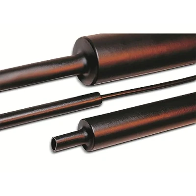 Afbeelding van HellermannTyton 323 20190 Krimpkous met lijm Zwart 19 mm 6 Krimpverhouding:4:1 1 m