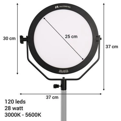 Afbeelding van Falcon Eyes Bi Color LED Lamp Sophiez SO 28TD Op 230V