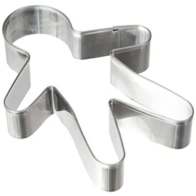 Afbeelding van Patisse Uitsteekvorm Speculaaspop 14 Cm Rvs Zilver