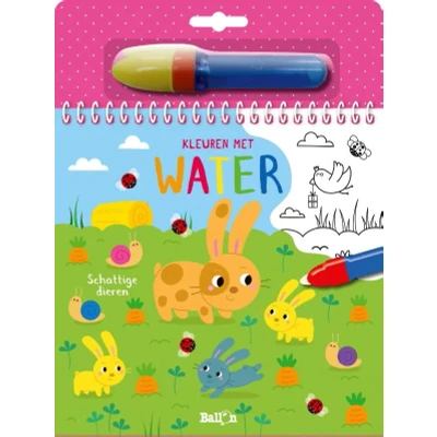 Afbeelding van Kleuren met water: schattige dieren. 3+