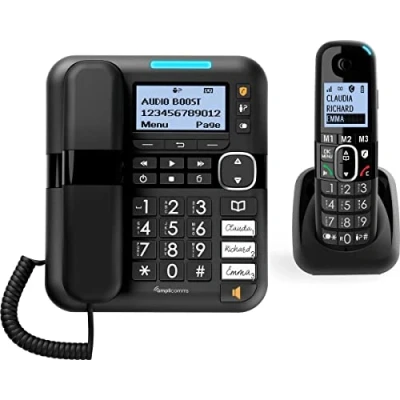 Afbeelding van Amplicomms Bigtel 1580 Combo Senioren Huistelefoon + Dect telefoon