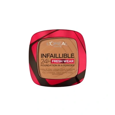 Afbeelding van 1+1 gratis: L&#039;Oréal Infaillible 24H Fresh Wear Foundation Poeder 330 Hazelnut